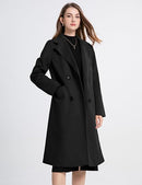 Women’s Wool Blend Double-Breasted Pea Coat | Mid-Length