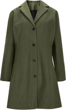 Women’s Wool Blend Trench Coat | Double-Breasted Overcoat