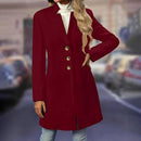 Women’s Long Wool Blend Trench Coat | Relaxed Fit Overcoat