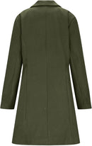Women’s Wool Blend Trench Coat | Double-Breasted Overcoat