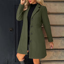 Women’s Wool Blend Trench Coat | Double-Breasted Overcoat